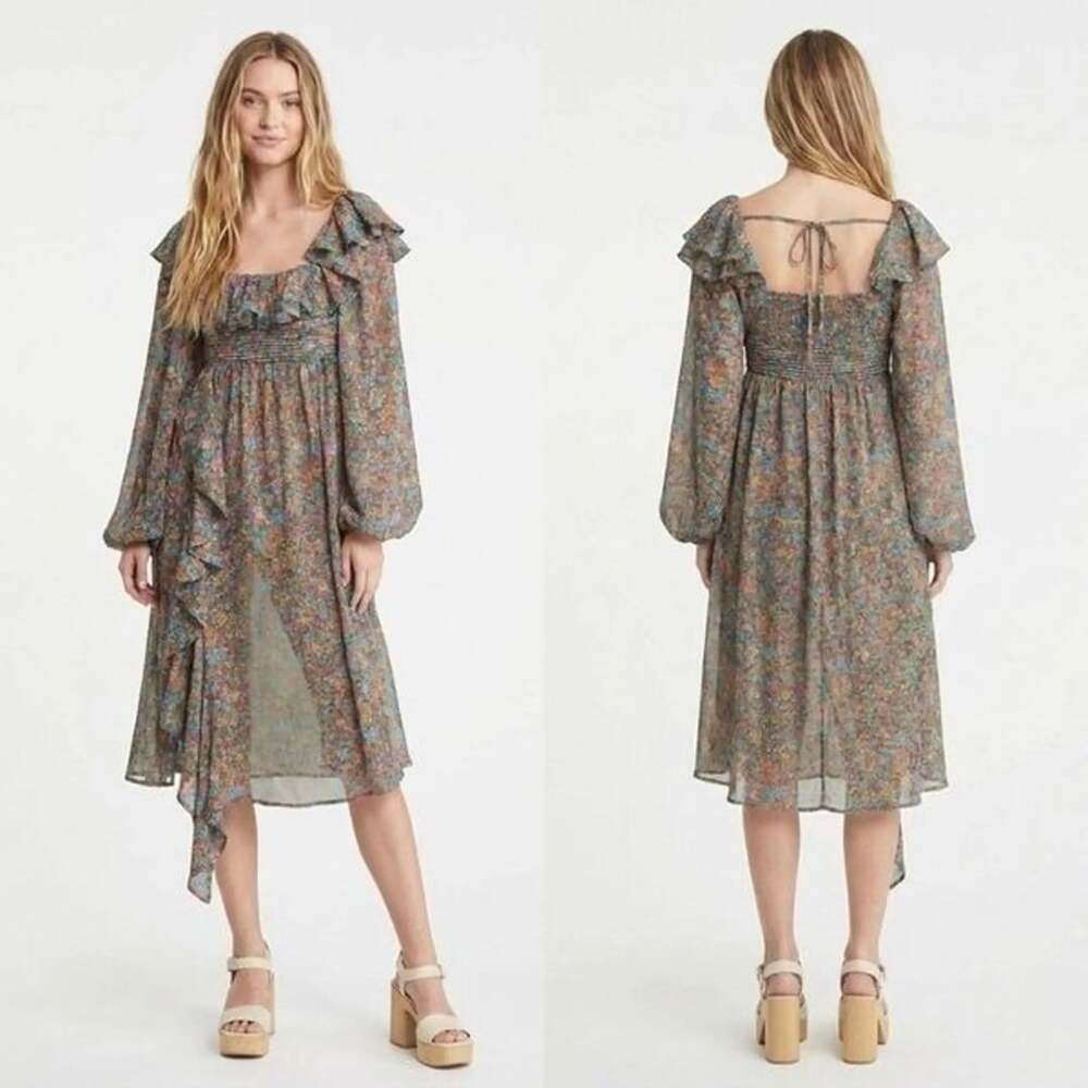 BNWT For Love & Lemons Brittany Dress Floral Size XS